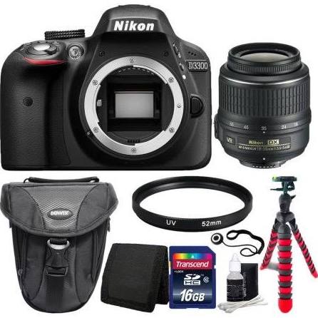 Nikon D3300/D3500 DSLR Camera with 18-55mm Lens &amp; Top Accessories