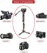 Monopod with Feet, Professional Video Camera Monopod with Tripod Stand 70.6 inch Max Load 22 Lbs
