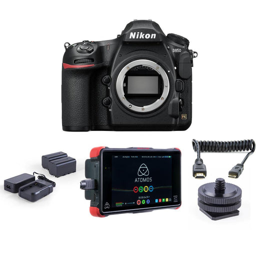 Nikon D850 DSLR Camera Body With Atomos Ninja Flame 7" Monitor Recorder Bundle