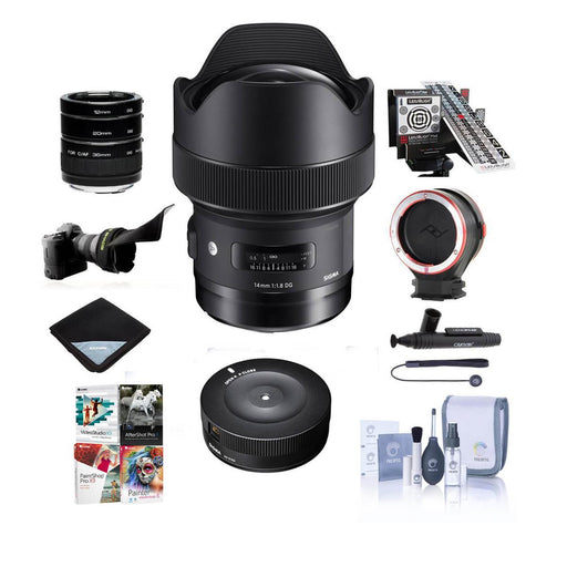 Sigma 14mm f/1.8 DG HSM ART Lens for Nikon DSLRs W/premium Accessory Bundle