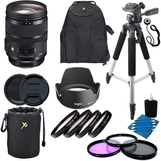 Sigma 24-70mm f/2.8 DG OS HSM Art Lens for Canon EF Deluxe Bundle