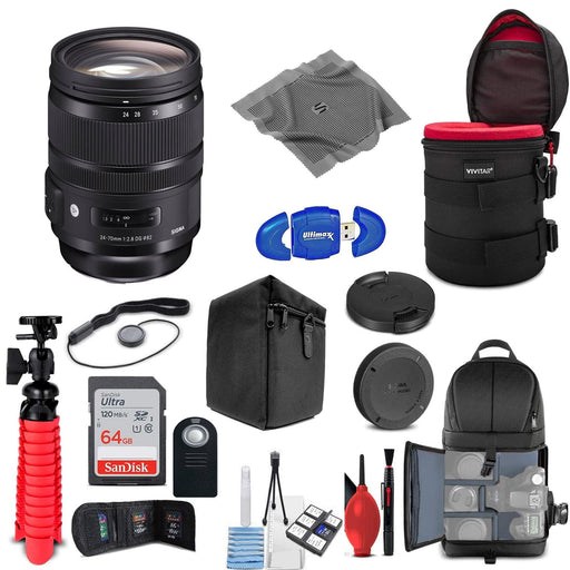 Sigma 24-70mm f/2.8 DG OS HSM Art Lens for Canon EF Starter BuNDLE