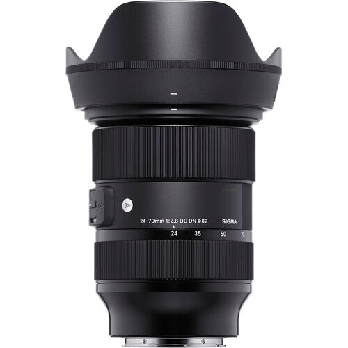 Sigma 24-70mm F/2.8 DG DN Art Lens for Sony E with Tripod + UV Filter + A-Cell Accessory Bundle