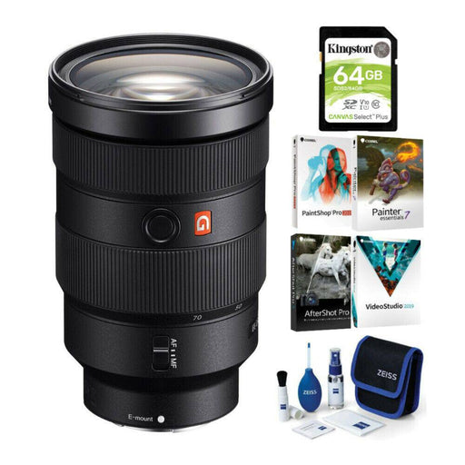 Sony FE 24-70mm f/2.8 GM Lens W/ Editing Software & More