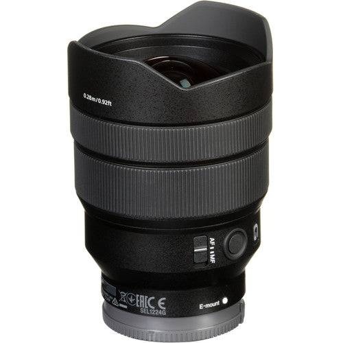 Sony FE 12-24mm f/4 G Lens with Photography Backpack, GorillaPod 3K Flexible Mini-Tripod with Ball Head Kit &amp; Flex Lens Shade