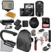 Sony Alpha a6100 Mirrorless Camera with 16-50mm and 55-210mm Lenses, Video Bundle + LED Video Light + Extreme Speed 64GB Memory(20pc Bundle)