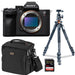 Sony Alpha a7R V Mirrorless Digital Camera (Black, Body Only) with Tripod Kit