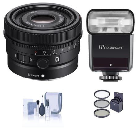 Sony FE 50mm f/2.5 Ultra-Compact G Lens with Flash Kit