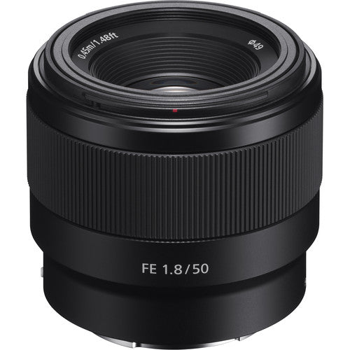 Sony FE 50mm f/1.8 Lens w/ 32GB Memory and Lens Bundle