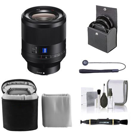 Sony Planar T* FE 50mm F1.4 ZA Lens with Accessories Kit