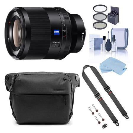 Sony Planar T* FE 50mm F1.4 ZA Lens with Peak Design Accessory Kit
