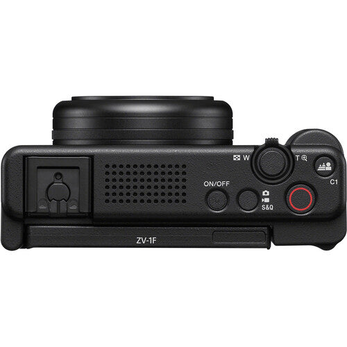 Sony ZV-1F Digital Camera with 72'' Monopod, 64GB Sandisk Ultra PLUS Memory Card, Carrying Case BUNDLE - NJ Accessory/Buy Direct & Save