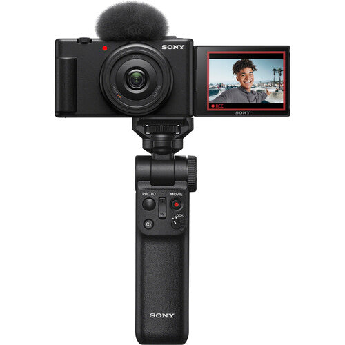 Sony ZV-1F Digital Camera with 72'' Monopod, 64GB Sandisk Ultra PLUS Memory Card, Carrying Case BUNDLE - NJ Accessory/Buy Direct & Save