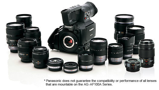 Panasonic AG-AF100A Digital Cinema Camcorder PAL