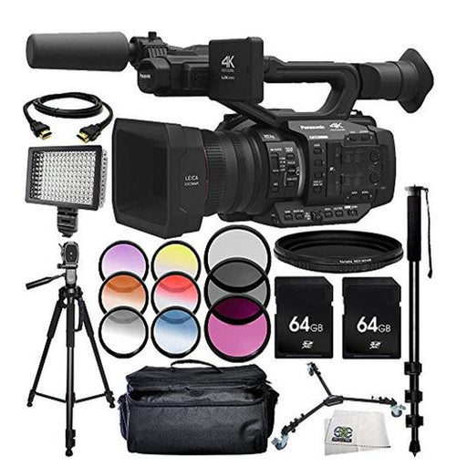 Panasonic AG-UX180 Professional Camcorder- Includes 2x 64GB Cards | Filter Kit (UV CPL FLD) & More